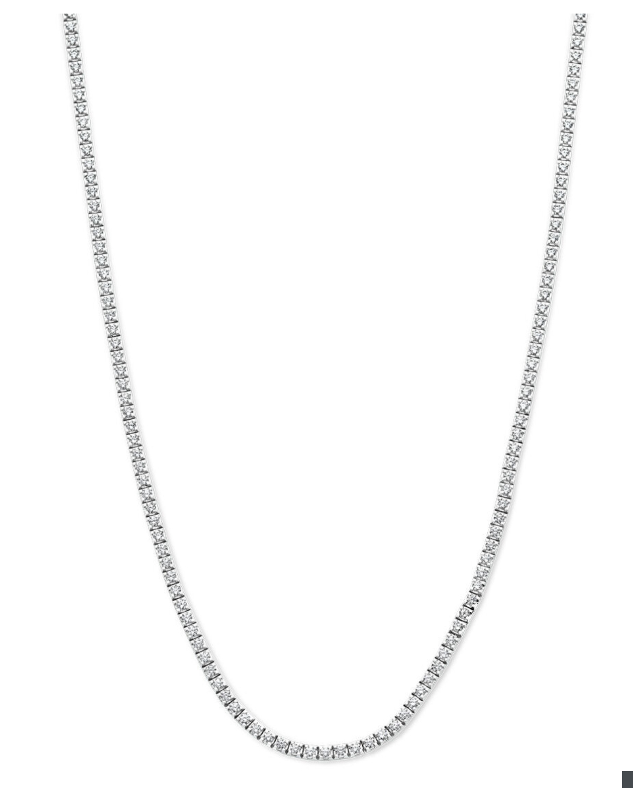 14krt Witgouden Tenniscollier Diamant 3,00crt 2,2mm 42cm